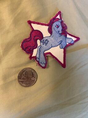Cute Purple & White My Little Pony Star Patch